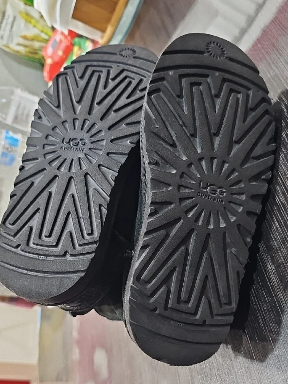 UGG Black Suede Classic Short Winter Boots